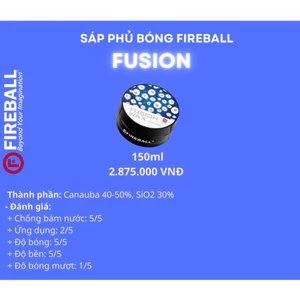 SÁP PHỦ LÀM BÓNG SƠN Ô TÔ CAO CẤP NEW FUSION WAX 150ML, HÀNG CHÍNH HÃNG FIREBALL, XUẤT XỨ HÀN QUỐC