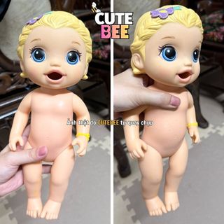 Đồ chơi búp bê Baby Alive - Bé Lily tập ăn dặm xuất dư, không hộp CUTE BEE
