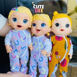 Đồ chơi búp bê Baby Alive - Bé Lily tập ăn dặm xuất dư, không hộp CUTE BEE