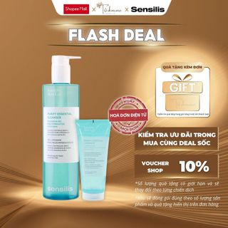 Sữa Rửa Mặt Sạch Sâu Giúp Kiểm Soát Dầu Nhờn, Giảm Mụn Sensilis Purify Essential Cleanser