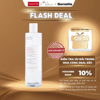 Nước Tẩy Trang Làm Sạch Nhẹ Nhàng Dành Cho Da Nhạy Cảm Sensilis Micellar Water [AR]