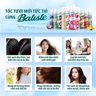 Dầu Gội Khô Batiste Dry Shampoo Xịt Gội Khô Làm Phồng Tóc, Giảm Bết Tóc Batiste  200ml-  Skinora Beauty