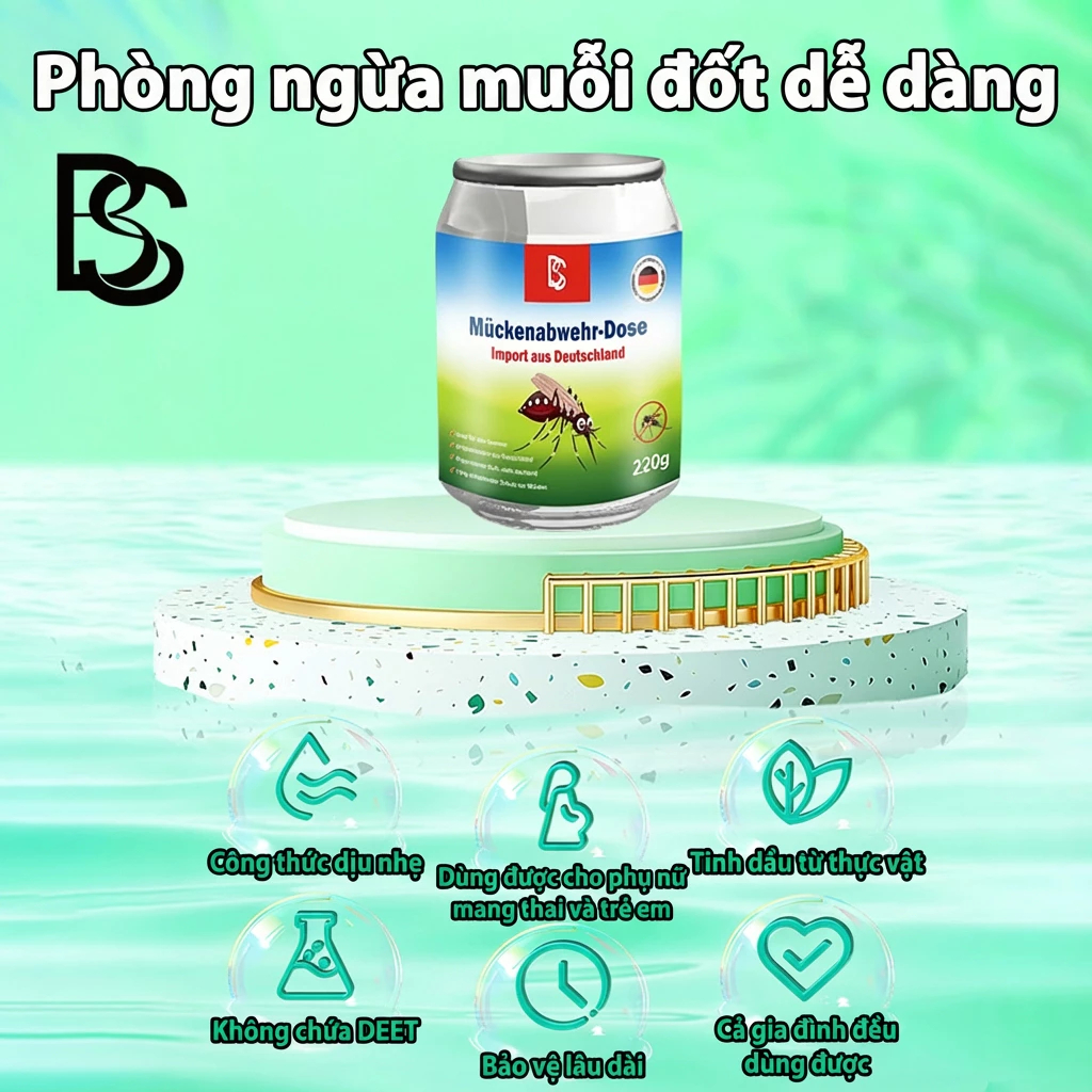 🦟 Hiệu quả ngay, muỗi tránh xa 🦟 Gel xua muỗi, gel chống muỗi, sản phẩm Đức, chất lượng cao, mua 2 tặng 1