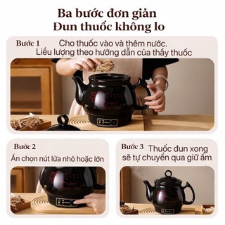 Ấm sắc thuốc bằng điện. Bình đun thuốc siêu tốc, siêu sắc thuốc bắc điện cao cấp