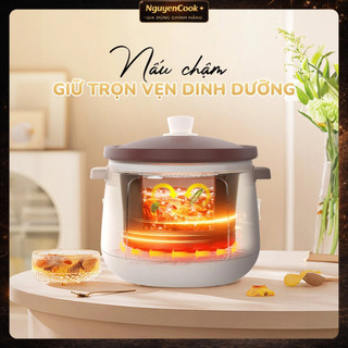 [CHÍNH HÃNG] Nồi kho hầm UNIE USC308 dung tích 3L, lòng nồi gốm tử sa, 8 chức năng kho hầmNGUYENCOOK