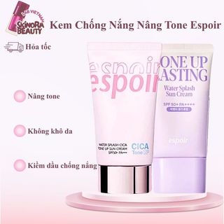 Kem Chống Nắng Espoir KCN Nâng Tone Dưỡng Da Espoir Water Splash Cica Tone Up Sun Cream SPF50+ PA++++ - Skinora Beauty