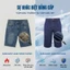 Quần short jeans nam MASCULINE MSJ603 - Kiểu dáng cổ điển chất vải cotton thoáng mát bền màu