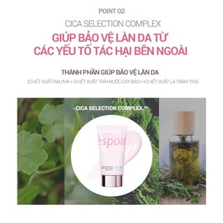 Kem Chống Nắng Espoir KCN Nâng Tone Dưỡng Da Espoir Water Splash Cica Tone Up Sun Cream SPF50+ PA++++ - Skinora Beauty