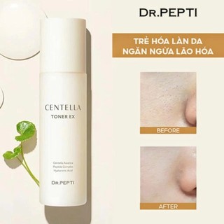 Toner Căng Bóng Dr.Pepti Centella 180ml Hàn Quốc MP1514 - Tăng Khả Năng Hấp Thụ, Dưỡng Ẩm Sâu, Giúp Da Căng Bóng