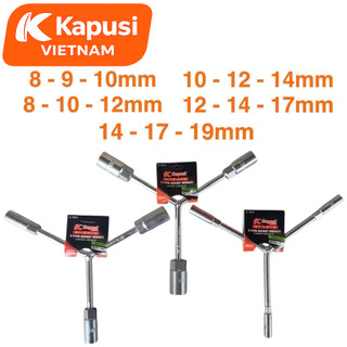 Cần Mở Ốc Chữ Y Kapusi Thép CR-V 130mm 8x10x12 10x12x14 12x14x17 14x17x19mm KA-TAYVAN-Y Tẩu 3 Đầu Cao Cấp, BH 12 tháng