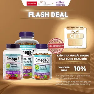 Viên Uống Omega3, Viên Uống Dầu Cá Hỗ Trợ Sức Khỏe Webber Naturals Triple Strength Omega-3 / Omega-3 With CoQ10