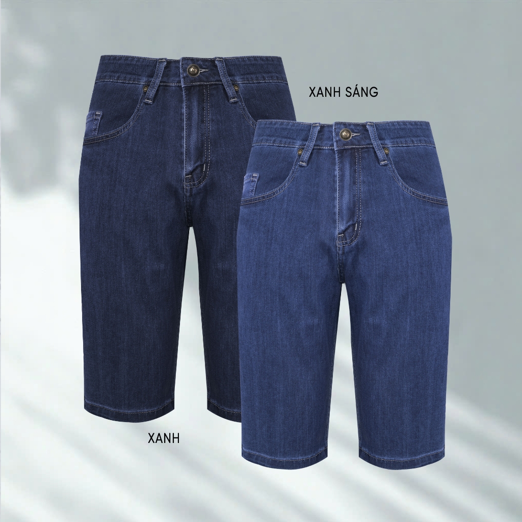 Quần Short Jeans nam chính hãng MASCULINE MSJ601 - Kiểu dáng regular fit phong cách trẻ trung