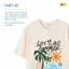 Set áo thun gia đình, đội nhóm YODY mặc du lịch in chữ Let's Go Summer thoáng mát WCTS26S020