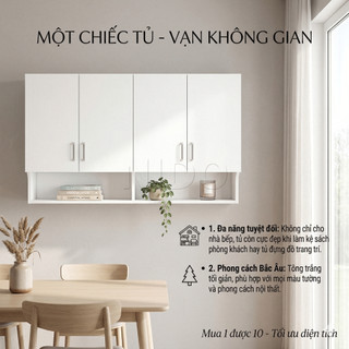 Nido Tủ Treo Tường Tủ Bếp 130cm Chống Bám Dầu Mỡ Dễ Lau Chùi Cho Nhà Bếp Hiện Đại