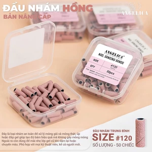Đầu Mài Nhám Hồng Angelica Size 120 - Nhám An Toàn Cho móng thật Và Móng Giả , Đắp Gel Tạo Độ Bám