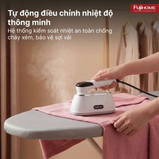 Bàn là hơi nước cầm tay gấp gọn Fujihome SI200CW Công suất 1200W, Bàn ủi khô, ủi hơi đa năng