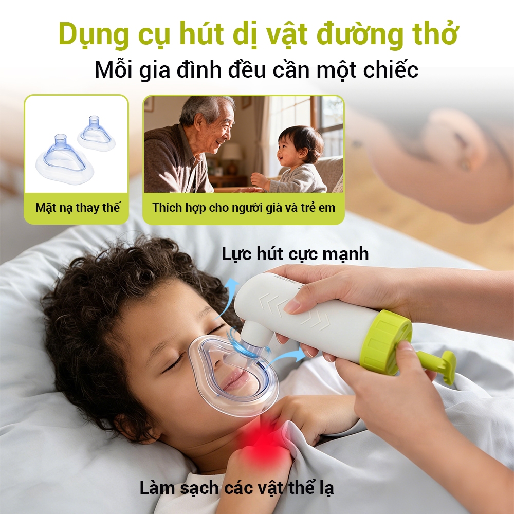 Dụng Cụ Hút Dị Vật Chống Nghẹn Hóc MaiWieel Thiết Bị Sơ Cứu Cấp Cứu Portable Anti-Choking Device