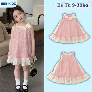 [BST VÁY HỒNG 2026] Váy Hè Bé Gái, Váy Tone Hồng Thiết Kế Tiểu Thư Chất Liệu Cotton Mềm Mát