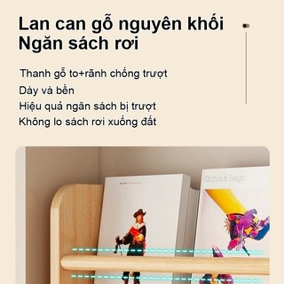 Kệ Sách Trẻ Em Gỗ Tự Nhiên treo tường tiết kiệm không gian Thiết Kế Dễ Thương Cho Bé Yêu Hàng có sẵn