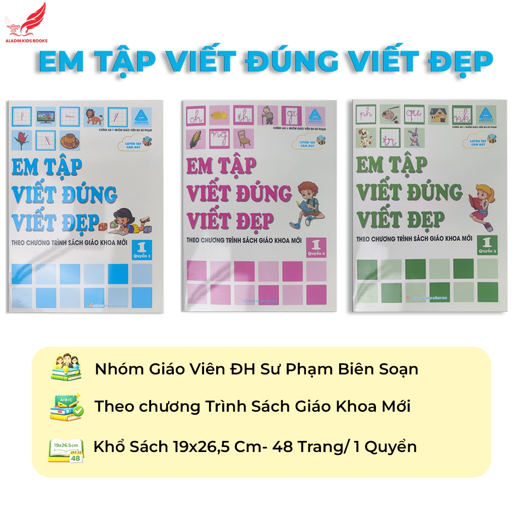 Sách Em Tập Viết Đúng Viết Đẹp - Sách Luyện Viết Theo Chương Trình Mới
