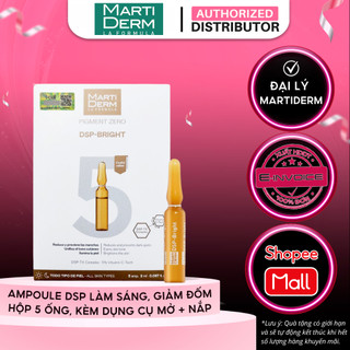Ampoule sáng da, mờ nám MartiDerm Pigment Zero DSP Bright Hộp Fullbox 5 ống