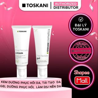 Gel Và Kem Dưỡng Phục Hồi Da Treatment, Xâm Lấn Toskani Total Recovery Gel/ Total Recovery Cream