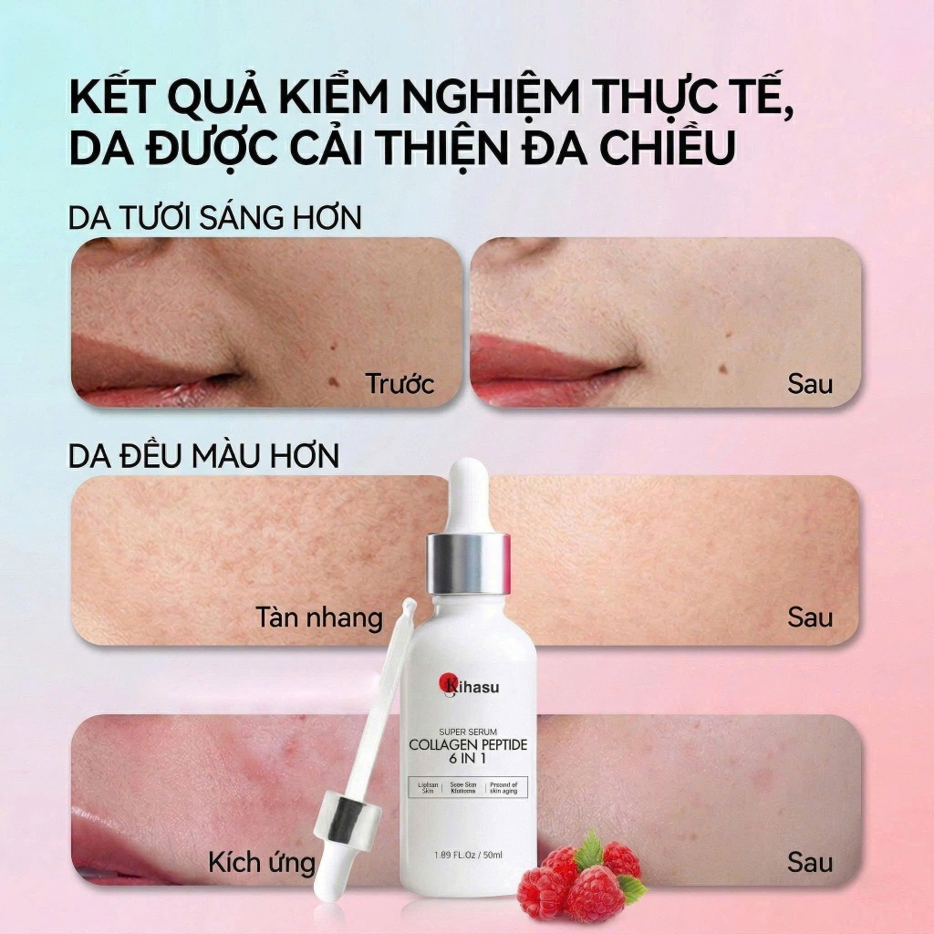 Serum Collagen KIHASU Dưỡng Sáng Da Mờ Thâm Nám Phục Hồi Chống Lão Hóa