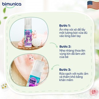 Bọt Vệ Sinh Bimunica FantoMiki Cho Bé Gái Từ 3 Tuổi 150ml – Làm Sạch Dịu Nhẹ
