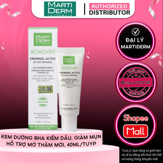 Kem Dưỡng Martiderm Giảm Nhờn, Giảm Mụn Và Se Lỗ Chân Lông Martiderm Acniover Active Cremigel 40ml