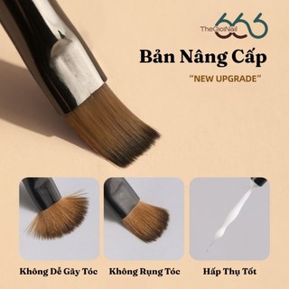 Bộ 9 Cọ Nail 10 Đầu Cao Cấp Cán Nâu Nude – Full Cọ Liner, Oval, Bản, Vát Vẽ Gel & Design Chuyên Dụng Chuẩn Salon Nail666