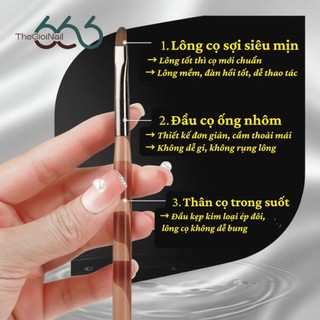 Bộ 9 Cọ Nail 10 Đầu Cao Cấp Cán Nâu Nude – Full Cọ Liner, Oval, Bản, Vát Vẽ Gel & Design Chuyên Dụng Chuẩn Salon Nail666