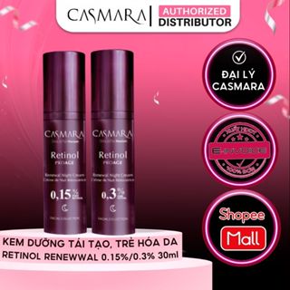Kem Retinol Tinh Khiết Giúp Trẻ Hóa, Làm Mịn Và Sáng Da Casmara Proage Renewal Night Cream