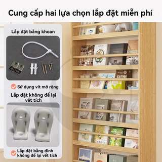 Kệ Sách Trẻ Em Gỗ Tự Nhiên treo tường tiết kiệm không gian Thiết Kế Dễ Thương Cho Bé Yêu Hàng có sẵn