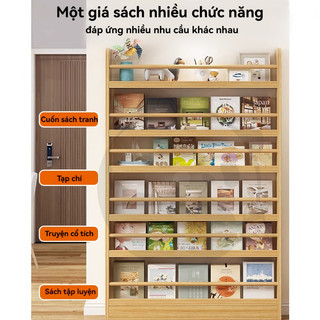 Kệ Sách Trẻ Em Gỗ Tự Nhiên treo tường tiết kiệm không gian Thiết Kế Dễ Thương Cho Bé Yêu Hàng có sẵn