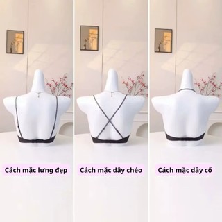 Áo lót A 35 đệm mỏng 1 cm tàng hình không gọng - Áo lót hở lưng nâng ngực cực êm - Áo lót cao cấp