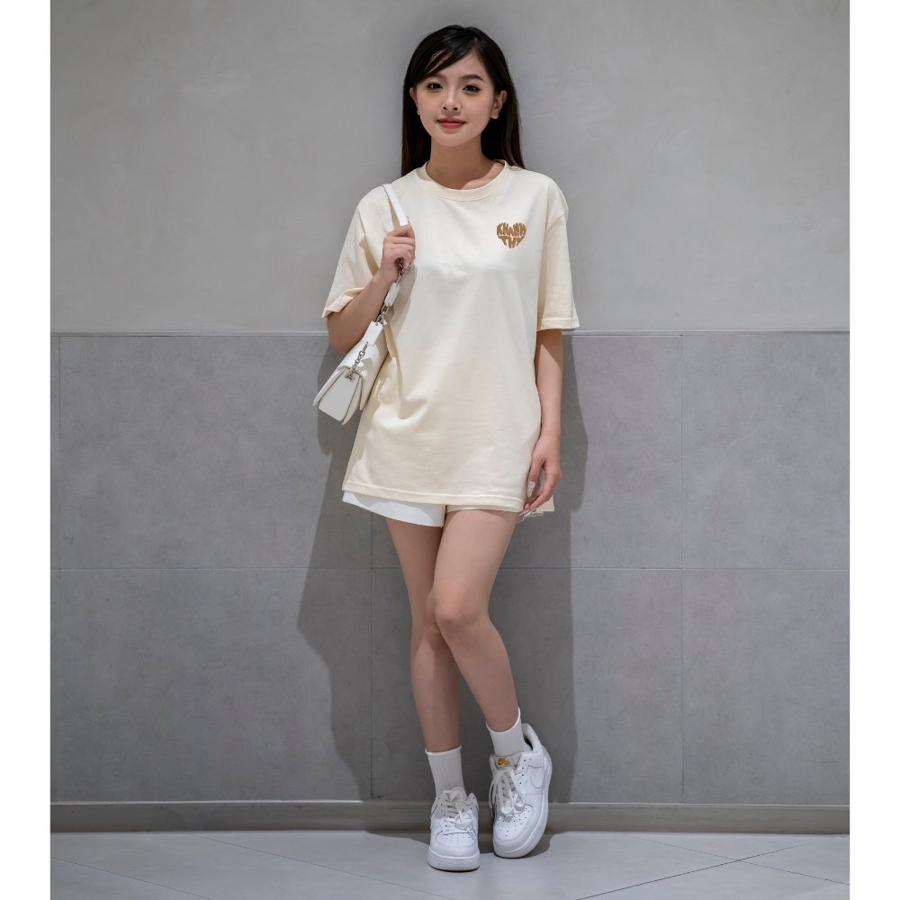 [Hoả tốc] Áo thun thêu tên hình trái tim, áo phông nam nữ form rộng vải cotton thoáng mát quà tặng người yêu, bạn thân