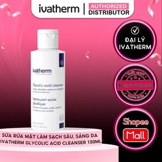 Sữa Rửa Mặt Giúp Làm Sạch Sâu Và Sáng Da Ivatherm Glycolic Acid Cleanser