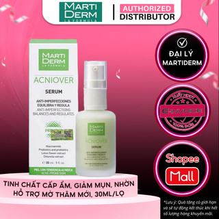 Tinh Chất Giảm Mụn, Kiểm Soát Nhờn Và Mờ Thâm Martiderm Acniover Serum 30ml