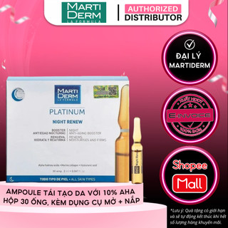 Ampoule Chống Lão Hoá & Tái Tạo Da Ban Đêm - MartiDerm Platinum Night Renew