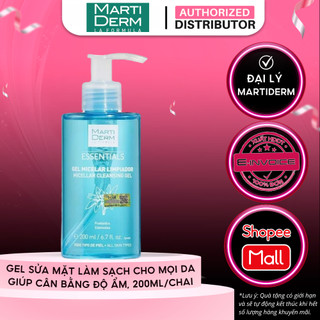 Gel Rửa Mặt Cho Mọi Loại Da - Martiderm Essentials Micellar Cleansing Gel 200ml