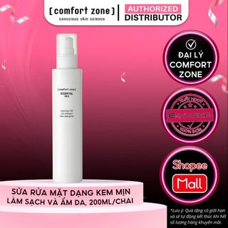 Sữa Rửa Mặt Comfort Zone Dạng Kem Mịn Dịu Nhẹ Comfort Zone Essential Milk 200ml