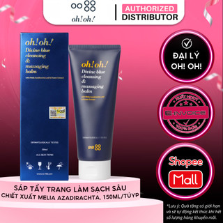 Sáp Tẩy Trang Làm Sạch Sâu, Trẻ Hóa Da Không Gây Mụn oh!oh! Divine Blue Cleansing & Massaging Balm