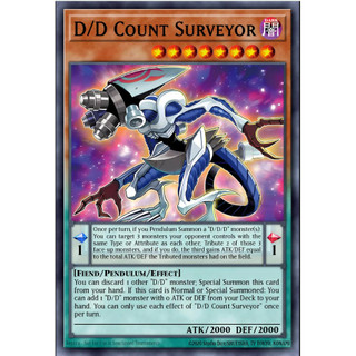 [ Bài Yugioh Chính Hãng ] D/D Count Surveyor - RA05-EN034 - Super/Ultra/Secret