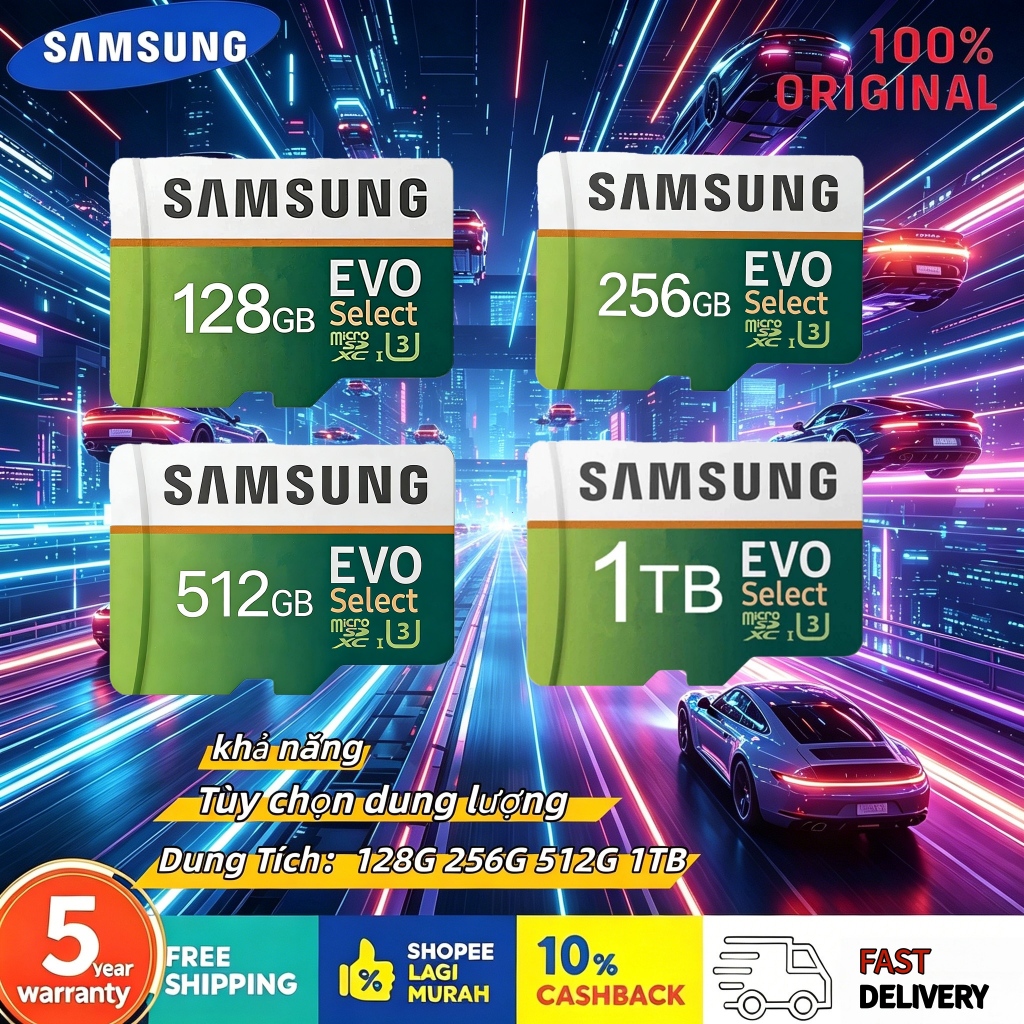 Samsung EVO Plus thẻ nhớ 128GB / 256GB / 512GB / 1TB  Bảo hành chính hãng 5 năm.