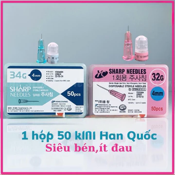 1 HỘP Kim meso 30g, kim 32g, kim 34g 4mm chính hãng Hàn Quốc Kim tiêm tinh chất căng bóng
