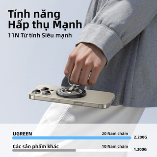 Giá đỡ nhẫn điện thoại từ tính hai mặt UGREEN