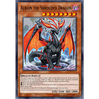 [ Bài Yugioh Chính Hãng ] Albion the Shrouded Dragon - RA05-EN019 - Super/Ultra/Secret