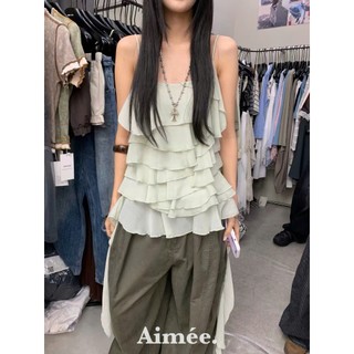 Áo tơ 2 dây bèo tầng 3 màu đỉnh nóc chị em tha hồ diện mùa hè phối đồ lên outfit cháy phố đỉnh cao - Baotrang.clothes