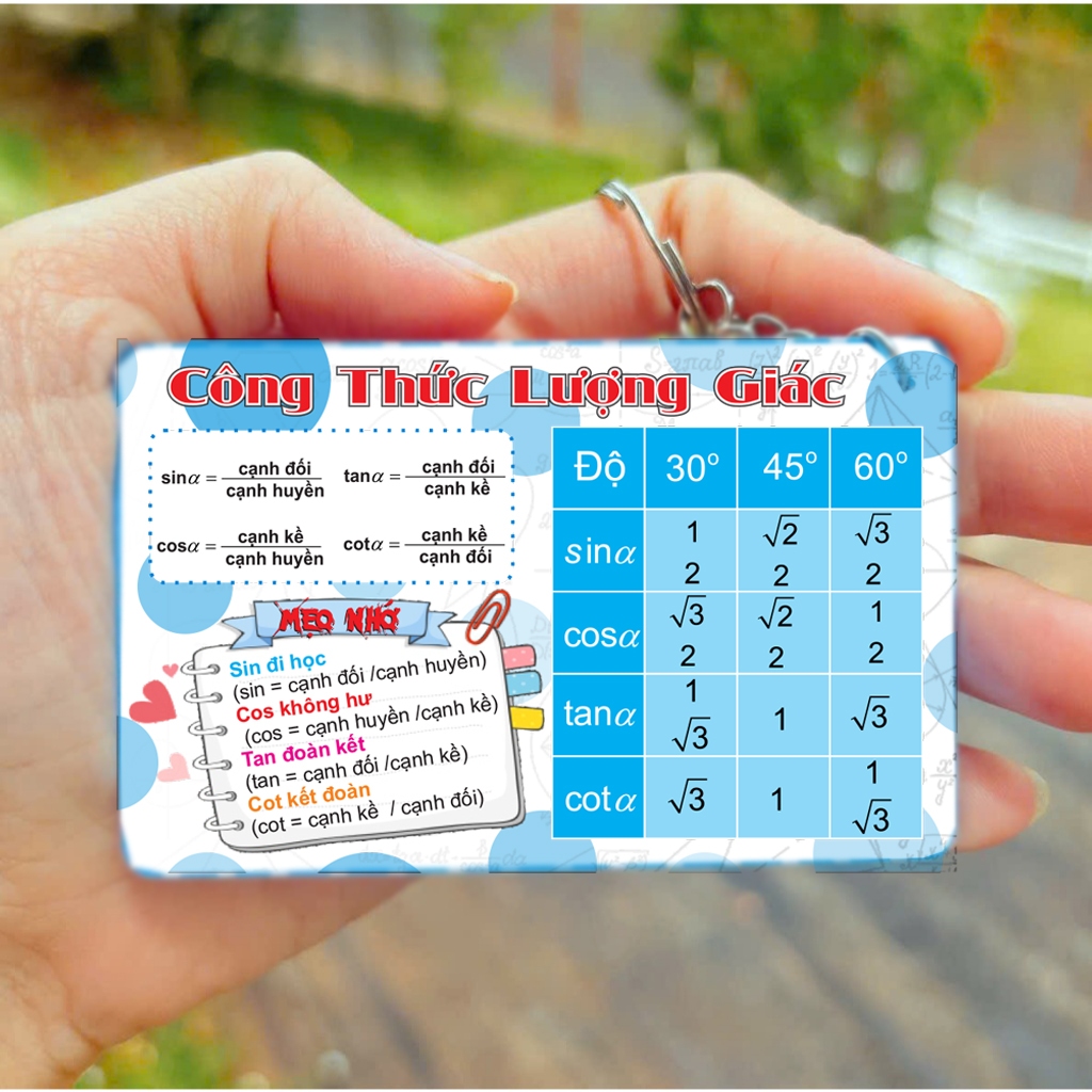 Móc Khóa - Bảng tuần hoàn hóa học (theo chương trình mới) - Chất liệu PVC Nhựa