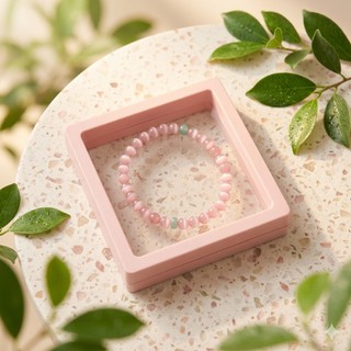 Đá Tự Nhiên Vòng Tay Mắt Mèo Hồng Phổ Đà Sơn Vòng Tay Nữ Cầu Tình Duyên May Mắn Chiêu Tài Phụ Kiện Thời Trang Cao Cấp